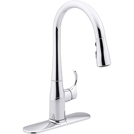 Open Box KOHLER K-597-CP Simplice Kitchen Faucet, One Size, Polished Chrome