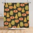 thumbnail image 4 of Tchckioa Autumn Shower Curtain,72x84 Inch Waterproof Hooks Bath Curtain for Bathroom,Black, 4 of 6