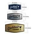 thumbnail image 5 of Signs ByLITA Fancy Cocktail Lounge Sign (Ivory/Dark Brown) - Large, 5 of 6