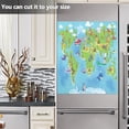 thumbnail image 5 of World Map Dishwasher Magnet Covers for The Front Magnetic Dishwasher Cover Home Cabinet Decals 20" x 26" Refrigerator Door Home Decor, 5 of 5