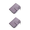 thumbnail image 4 of Jumpingount Billeteras para mujer, tarjetero de diseño corto de PU, bolsillo con cierre de cremallera, monedero para varias tarjetas, monedero de Púrpura 2piezas, 4 of 6