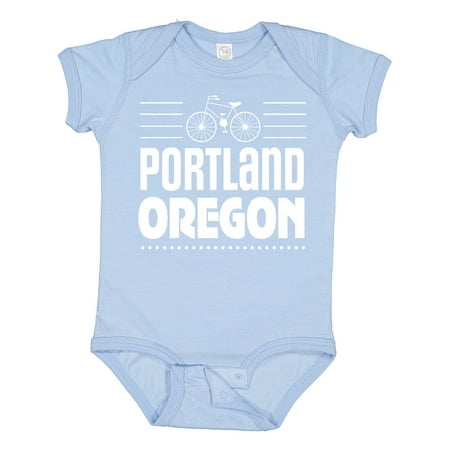 

Inktastic Portland Oregon Biking Gift Baby Boy or Baby Girl Bodysuit