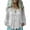 White, variant on Ethnic Boho T-shirts for Women Cotton Linen Long Sleeve Front Button Up Blouses Ladies Daily Wear Vneck Tops