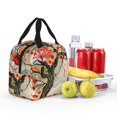 thumbnail image 3 of Kdxio Butterflies And Flowers Painting Print Insulated Lunch Bag,Reusable Tote Lunch Box for Women Men,Leakproof Cooler Lunch Bags for Work Office Travel Picnic, 3 of 6