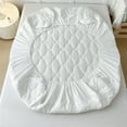 thumbnail image 5 of Maplenight Protège-Matelas Drap-Housse Imperméable et Anti-Transpiration Format Grand Lit - Conception Enveloppante à 360°, Fibre de Polyester Douce, Plusieurs Couleurs (150x200 Cm/60x80 Po) Blanc, 5 of 5
