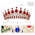thumbnail image 4 of Vorkoi Rhinestone Princess Tiara Crystal Crown Royal Queen Headpiece for Women Ideal, 4 of 4