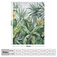 thumbnail image 4 of Nawypu Green Tropical Palm Leaves Blanket Lightweight FlannelRustic Nature Watercolor Tropical Plant Leaf Throw Blanket for Women Men Soft Cozy Plush Warm Birthday Gifts, 4 of 6