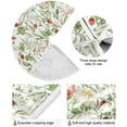 thumbnail image 2 of FMSHPON Colorful Flowers Xmas Christmas Tree Skirt Stand Mat for Holiday Party Decoration Indoor Outdoor 48 inches, 2 of 6