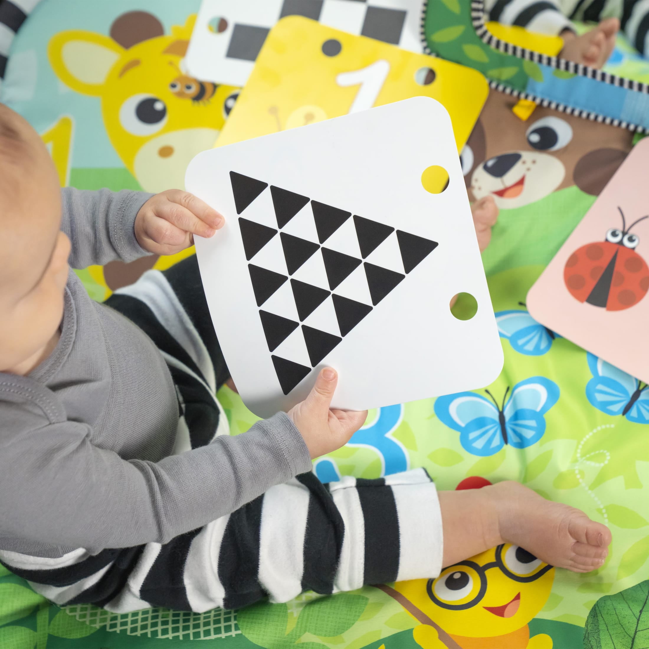 Baby Einstein Discovery Garden Tummy Time Mat & Mirror, Unisex, Ages 0+ Months