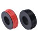thumbnail image 1 of Cable de conexión de 24 AWG 15m/49ft, bobina de cable eléctrico flexible UL1007 negro rojo, diámetro de 1.5mm, 1 of 6