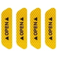 thumbnail image 1 of Reflective Car Door Stickers - 4Pcs, High Visibility - Yellow Design, Anti-Collision - for Night Driving, 300m Distance, Easy Install, 1 of 7