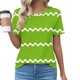 thumbnail image 4 of Tops Cortos para las Mujeres Cuello en V de Moda Casual Manga Corta Primavera Verano Top, Tops de Baile para las Mujeres, 4 of 4