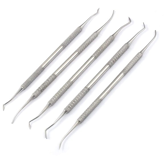OdontoMed2011 Ensemble de 5 Pcs Cire Graveuse 'PK Thomas 1, 2, 3, 4 et 5 Instruments de Laboratoire Dentaire en Acier Inoxydable