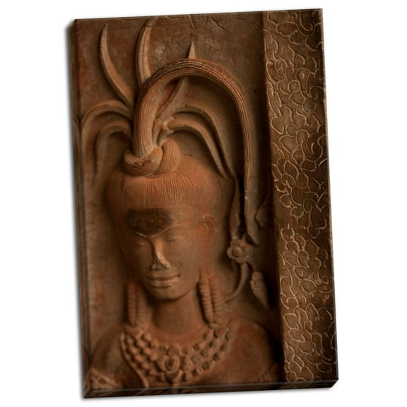 Gango Home Decor Apsara Detail by Erin Berzel (Ready to Hang); One 24x36in Hand-Stretched Canvas