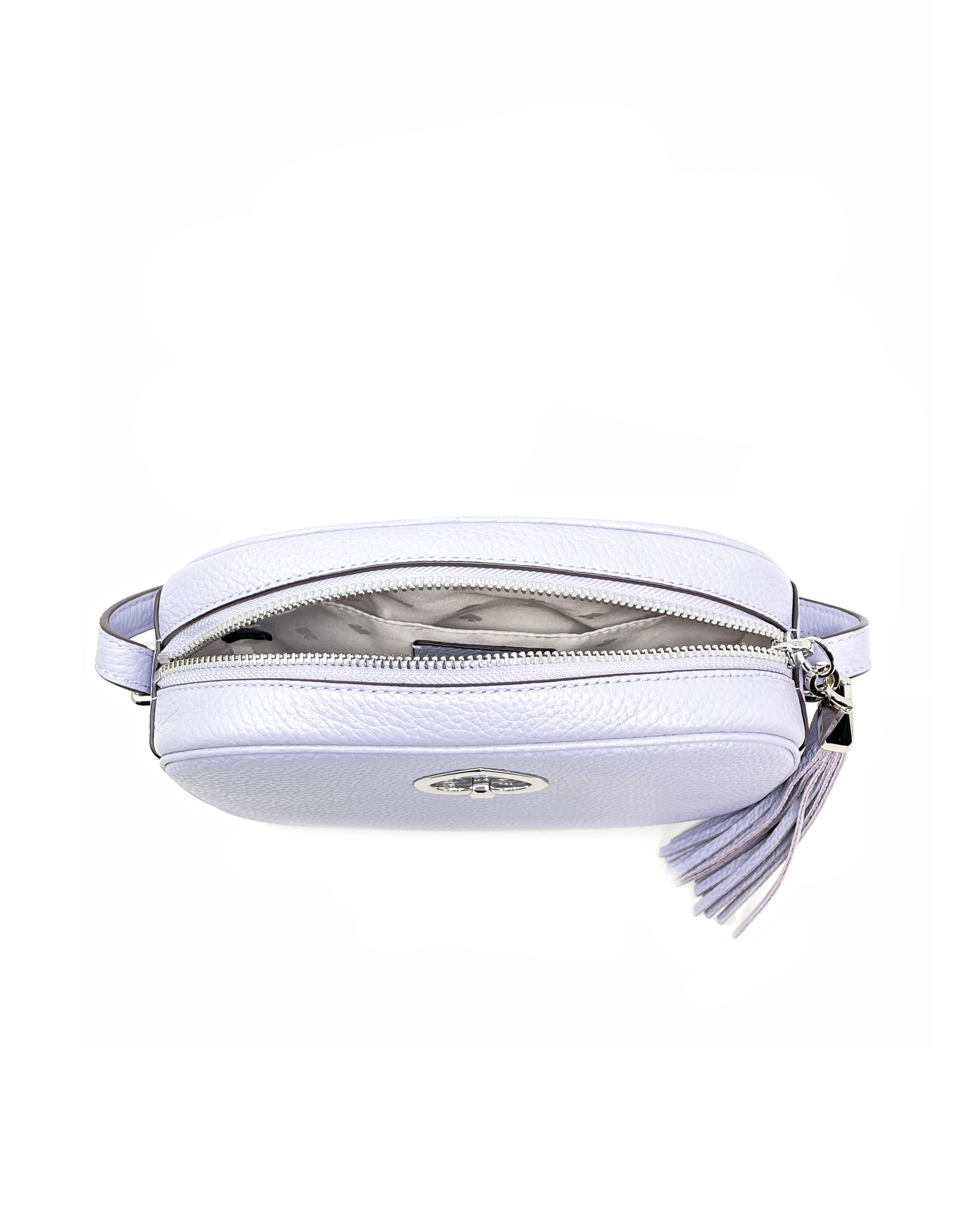 Kate Spade New York Women's Pebbled Leather Kourtney Crossbody Bag (Frozen Lilac)