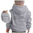thumbnail image 2 of Generic Children's Comfortable Hoodies Graphic for Funny 3D Novelty Long Sleeve Sweatshirt Xmas Teen Boy Gifts Black White Galaxy Hoodie for Fashion Pullovers(12-24 Months,Grey), 2 of 4