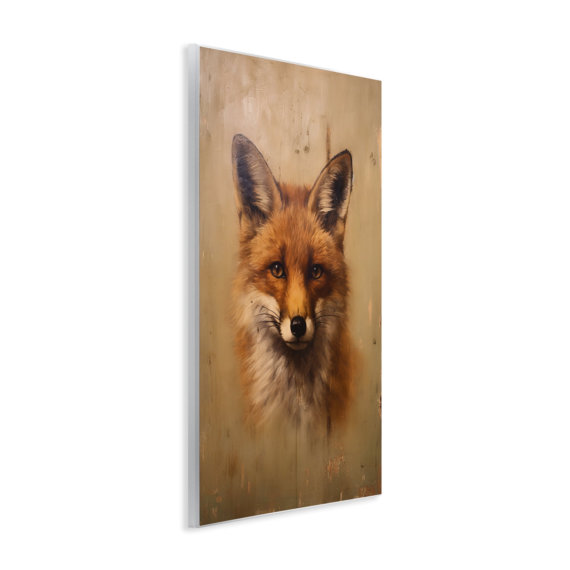 Stupell Industries Woodland Fox Face Animals & Insects Painting Unframed Art Print Wall Art, 10 x 15