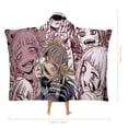 thumbnail image 2 of My Hero Academia Himiko Toga Wearable Blanket Cloak Arctic Velvet Hooded Blanket Soft Fuzzy Hoodie Blanket Cape for Adults Kids 60"x80", 2 of 8