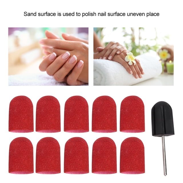 Cabezal para lijar uñas, banda para lijar decoración de uñas, anillo para lijar, banda para lijar, uso conveniente