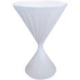 thumbnail image 3 of HSHDLDF JISEN Nappe de Cocktail en Spandex Ajustée Extensible Élastique 35x43 Pouces C-White, 3 of 7