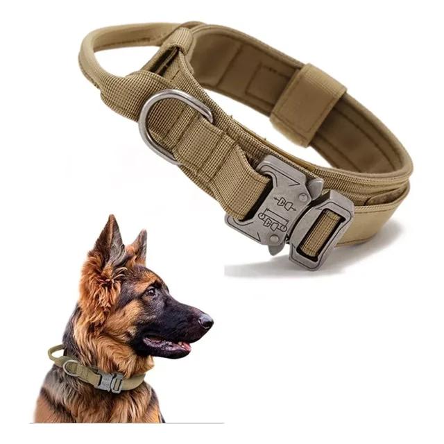 Collar De Perro Tácticocollar Perro Nailon Militar Grueso