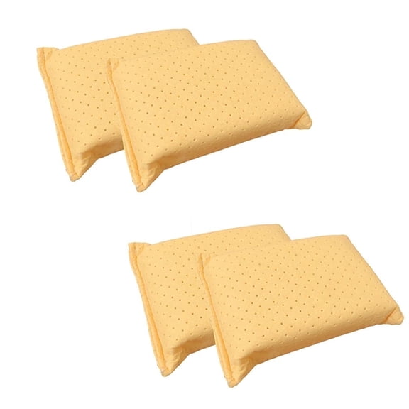Evelots Car Windshield Cleaner Chamois, 4 Pack, Window Glass Defogger Sponge, Yellow