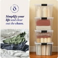 thumbnail image 6 of Homz 31 Qt Secure Latch Clear Stackable Storage Container Bin (8 Pack), 6 of 11