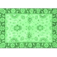 thumbnail image 1 of Ahgly Company Indoor Rectangle Oriental Emerald Green Traditional Area Rugs, 8' x 12', 1 of 4