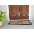 thumbnail image 4 of A1 Home Collections First Impression Hand Crafted Abrilina Entry Coir Monogrammed Double Doormat, 72" L x 36" W, X-Large, 4 of 5