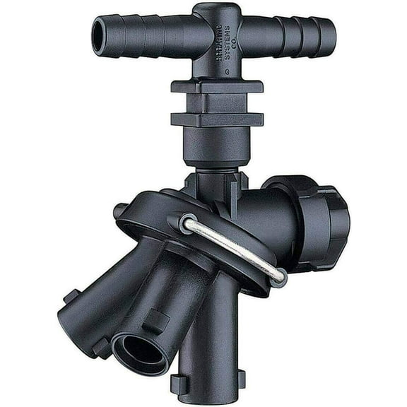 24230A-2-540-NYB TeeJet 3 Outlet Nozzle Body Double Hose Shank 1/2"