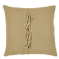 thumbnail image 5 of Stratton Primitive 16"x16" Star Pillow Tan Appliqued Cotton Burlap Square Bedroom Decor, 5 of 5