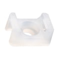 thumbnail image 3 of Brock 100 Piece Set Screw Fixing White .6" x .4" One Hundred Cable Tie Mounts, 3 of 9