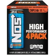 Nos Energy Drink 16oz 4 Pk