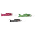 thumbnail image 1 of Bandera Koinobori Zulema 3 uds. Rosa 55cm Verde 55cm Negro 70cm, 1 of 8