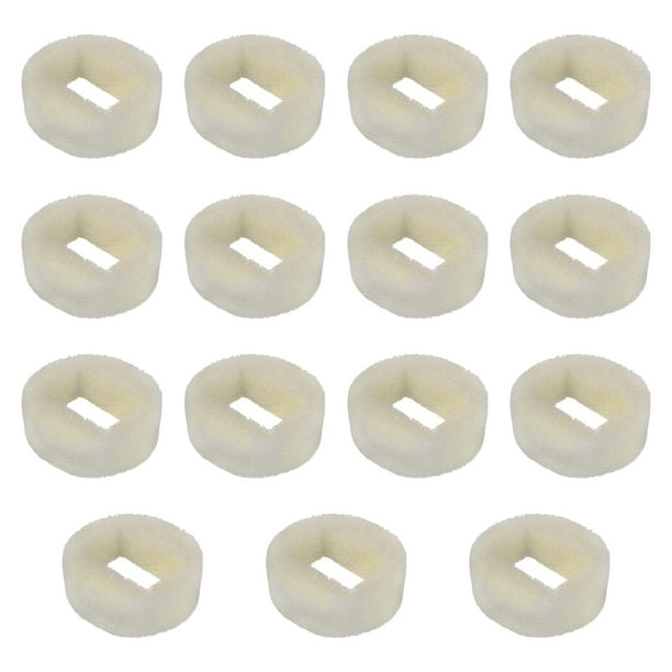 15 filtros para fuente de agua para gatos, práctico dispensador de agua, filtro para alimentador. blanco
