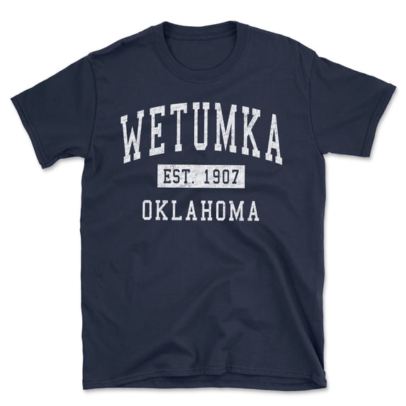 Wetumka Oklahoma Classic Established Men's Cotton T-Shirt
