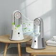 thumbnail image 1 of Sentmoon Personal Fan Portable Fan Desk Fan Portable Bladeless Fan 14.2 Inch Cold Fan with Aromatherapy Storage Compartment Quiet Table Fan for Home Office Bedroom, 1 of 10