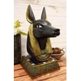 thumbnail image 6 of Black and Gold Large Ancient Egyptian God of The Dead Anubis Bust Statue 17.75"H, 6 of 6