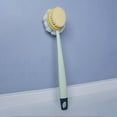 thumbnail image 2 of Long Handle Bath Brush And Back Scrubber 2 In 1 Exfoliating Shower Brush For Deep Cleansing And Smooth Skin With Ergonomic Design, 2 of 7