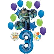 Buzz Lightyear Party Supplies 3rd Birthday Theme Balloon Bouquet Decorations