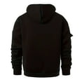 thumbnail image 3 of Caqnni Mens Sweatshirt Full Zip Up Hoodie, Lightweight Athletic Zip Up Hoodies Hooded Jacket For Men Hooded Jacket (XXL,Black), 3 of 7