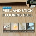 thumbnail image 4 of Wood Grain Peel and Stick Floor Tiles – 11.8” Width, Full Roll Length of 394" – Versatile Design for Any Space, Yellow Self Adhesive Vinyl Flooring, Waterproof and Non-Slip Features, 4 of 16