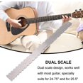 thumbnail image 4 of Straight Edge Notched Guitar Neck Luthier Tool, Stainless Steel Guitar Neck Ruler, String Height Gauge for 25-25 inch Guitar Frets, 4 of 5