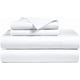 thumbnail image 1 of Bluemoon Homes Sábanas 100% Algodón Egipcio California King Size – 1000 Hilos, 4 Piezas, Juego De Cama Blanco Cal King, Tejido De Satén, Hotel De Lujo, Se Adapta A Colchones De Hasta 18 Pulgadas De Pr, 1 of 1