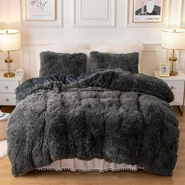 Plush Fluffy Duvet Cover Certified Luxury Ultra Soft