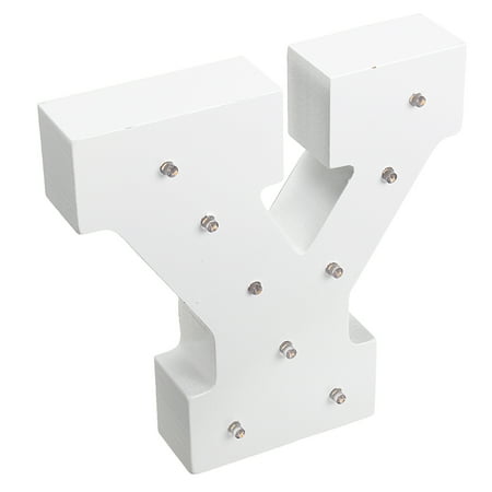 A Z Freestanding Wooden Led Marquee Light Chic Alphabet Letter