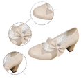 thumbnail image 5 of Mary Jane High Heels Bowknot Strap Comfortable Dress Shoes for Ladies Women's Party Wedding, 5 of 8