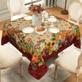 thumbnail image 1 of Nappe Carrée d'Automne 60x60 Pouces, Nappe Carrée d'Automne avec Citrouilles pour l'Action de Grâce et la Récolte, 1 of 6