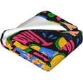thumbnail image 4 of Yibo Taco Girl Blanket Flannel Soft and Comfortable Anti-static Bed Sofa Blanket, 4 of 9