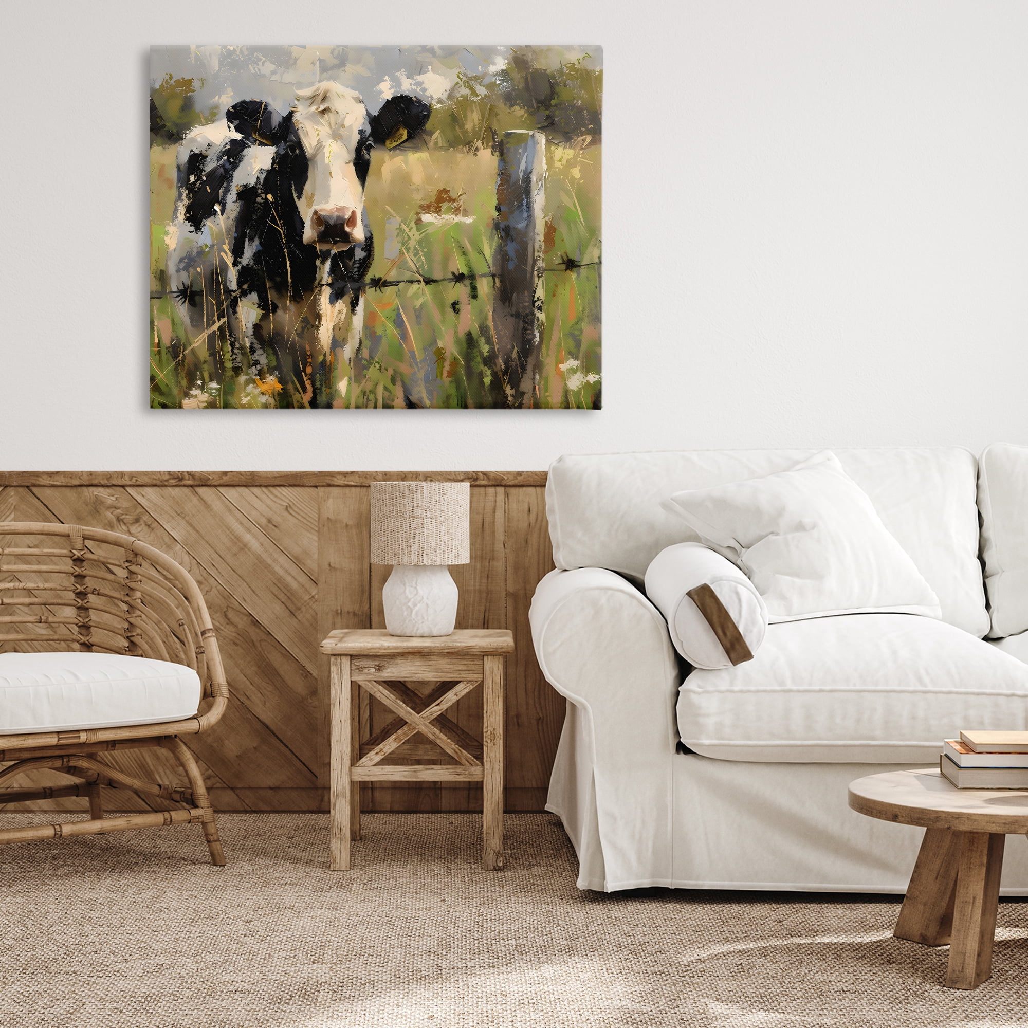 Stupell Industries Cow in Summer Pasture Canvas Wall Art, design by Creative Studio